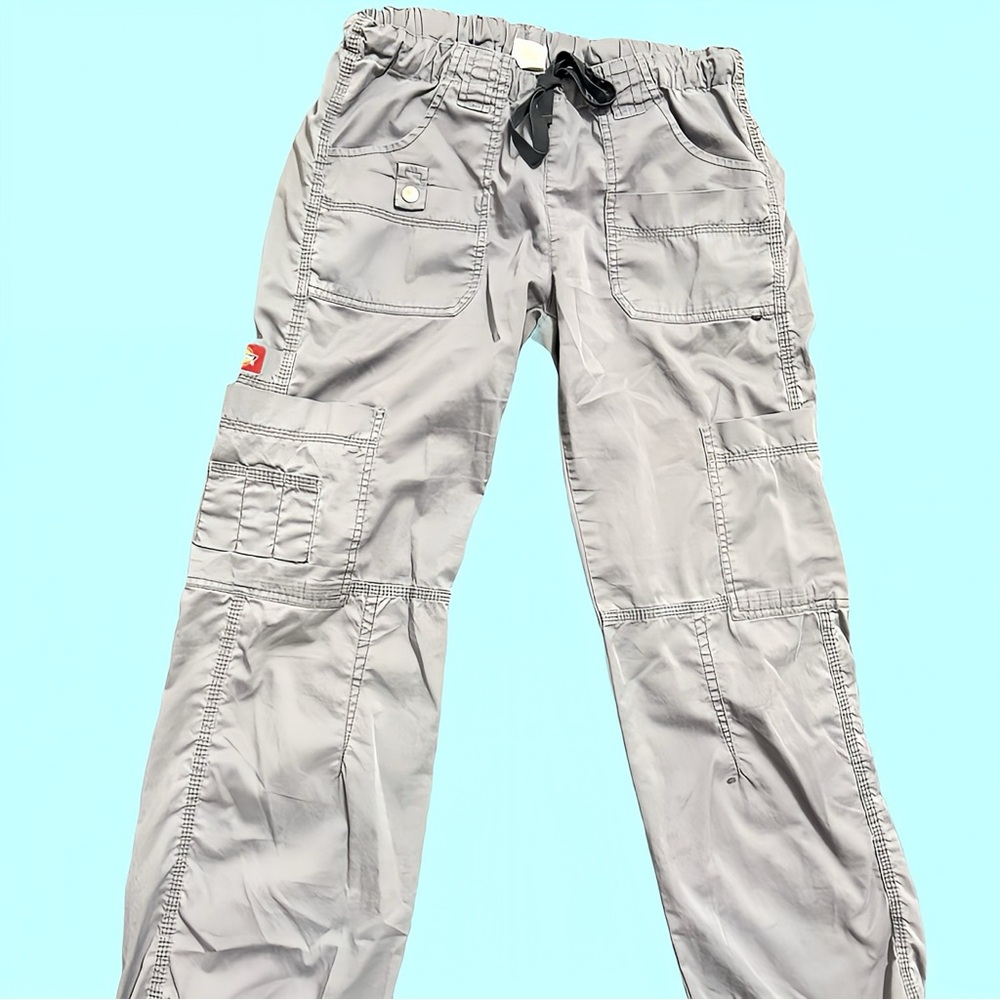 Dickies GenFlex Gray Cargo Pants Drawstring Waist